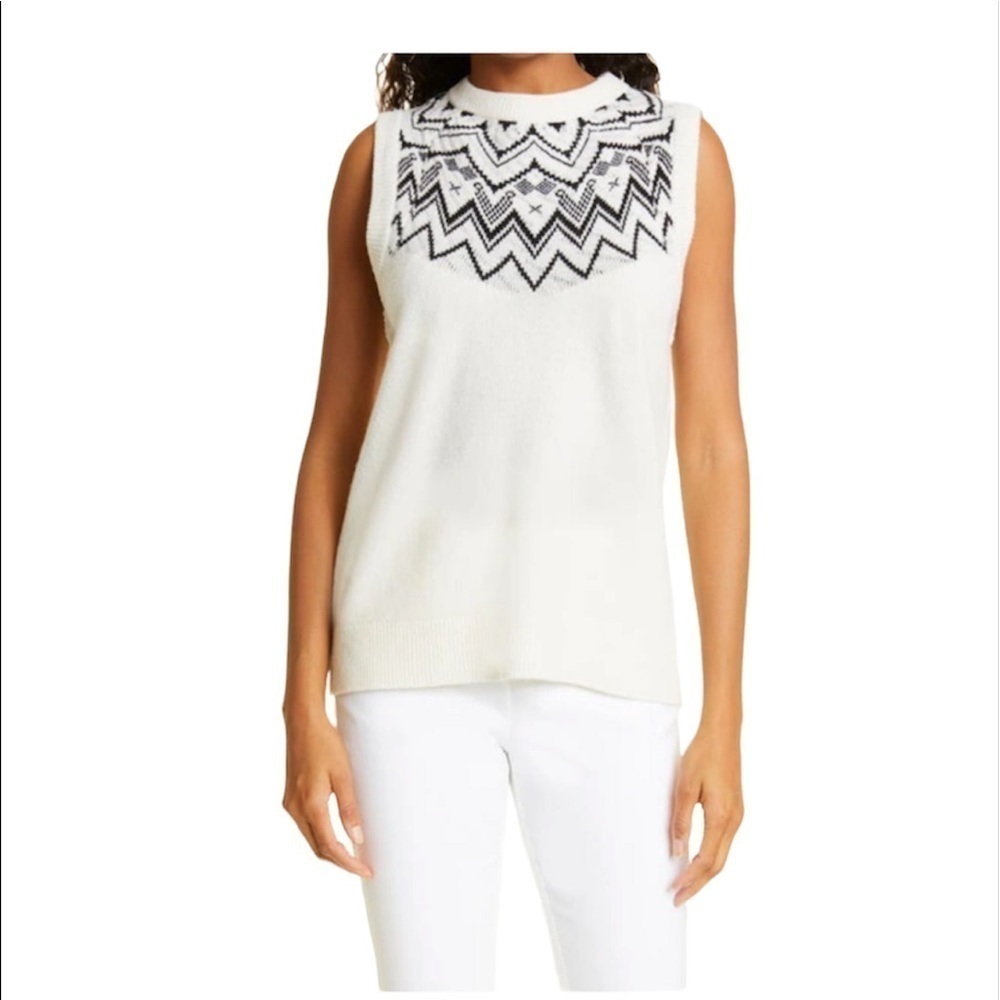 ATM Fair Isle Wool Sweater Vest Women’s Size XS New